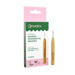 Nordics oral care Medzizubné bambusové kefky 0,45 mm NORDICS 8 ks