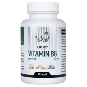 Adelle Davis - Vitamín B6 50 mg, 60 kapsúl